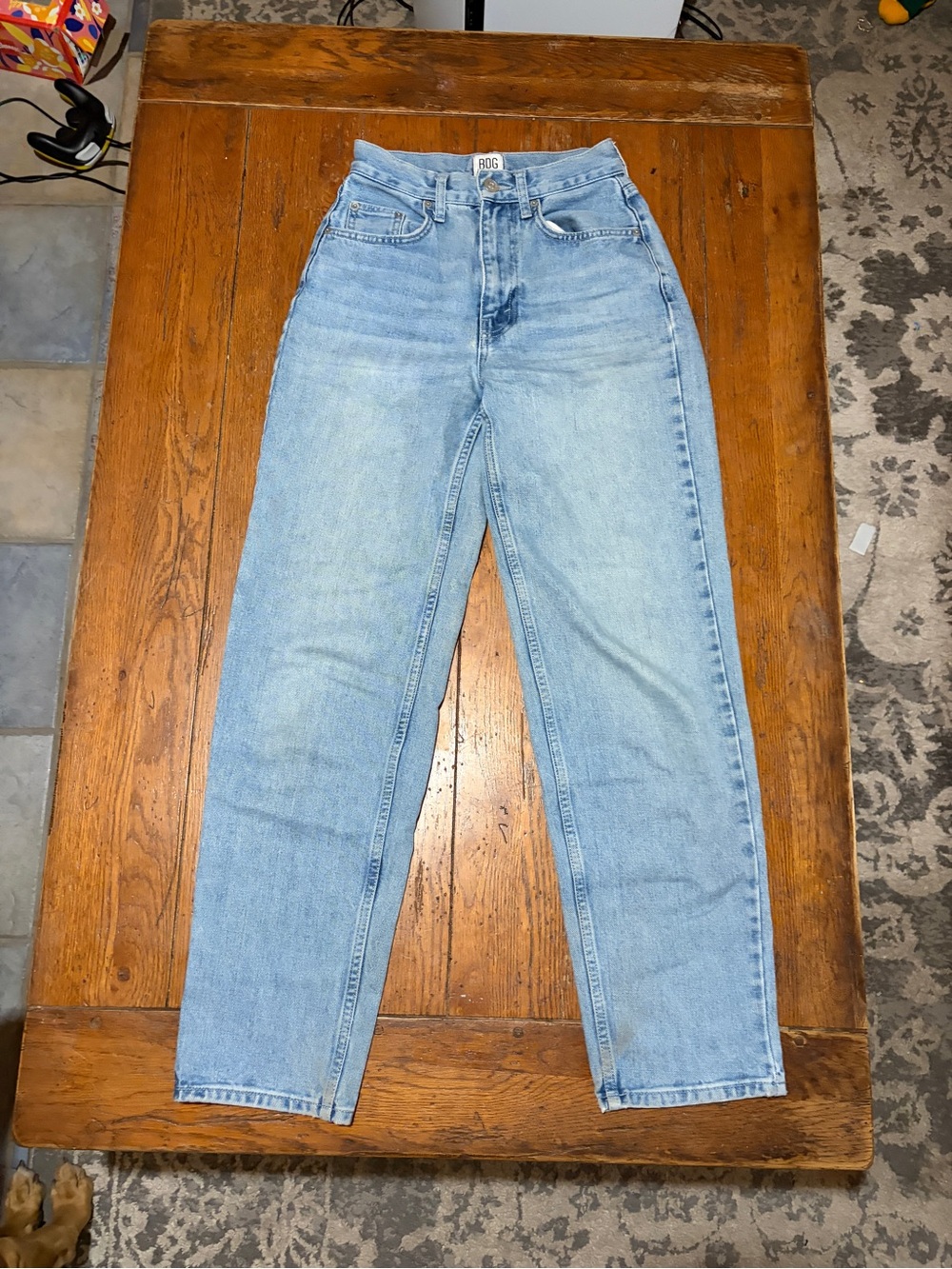 BDG Light Blue High-Rise Mom Jeans